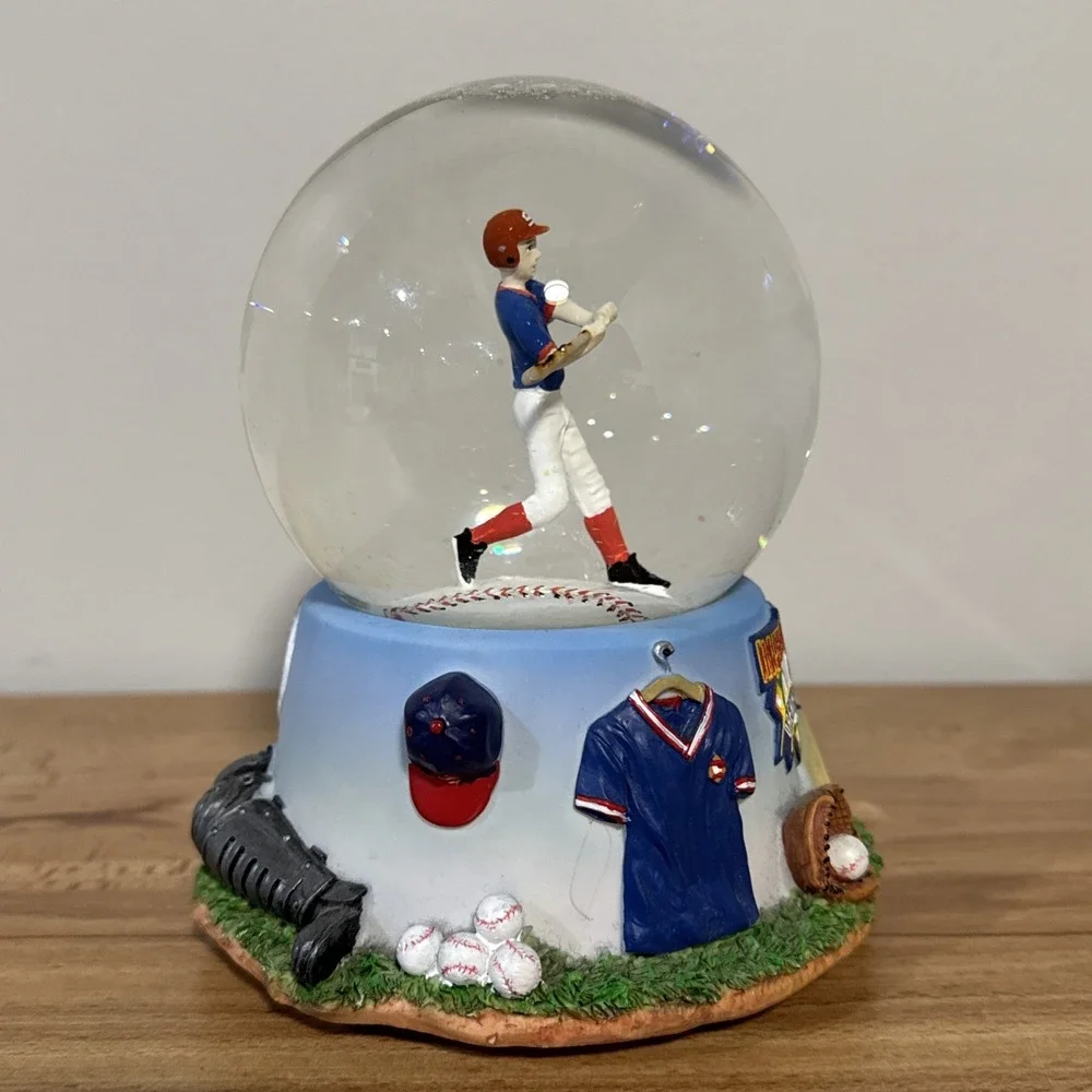 Cooperstown Dreams Park Little League Baseball Snow Globe Take Me Out Ballgame